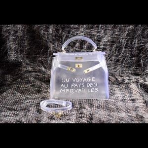 PVC transparent bag!! New!!